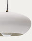 Lampada da soffitto Inda in metallo bianco Ø 30 cm
