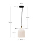 Lampada a soffitto Shenli di alabastro Ø 15 cm