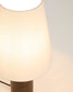 Lampada da tavolo Marga in legno massiccio di caucciù con finitura naturale