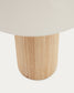 Lampada da terra Marga in legno massiccio con finitura naturale