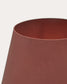Lampada da tavolo Canapost in metallo verniciato color terracotta