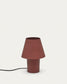 Lampada da tavolo Canapost in metallo verniciato color terracotta