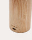 Lampada da tavolo portatile Luba in legno di frassino e maniglia in cotone verde