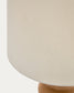 Lampada da tavolo Madsen di terracotta e paralume bianco