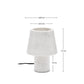 Lampada da tavolo Alaro in marmo bianco