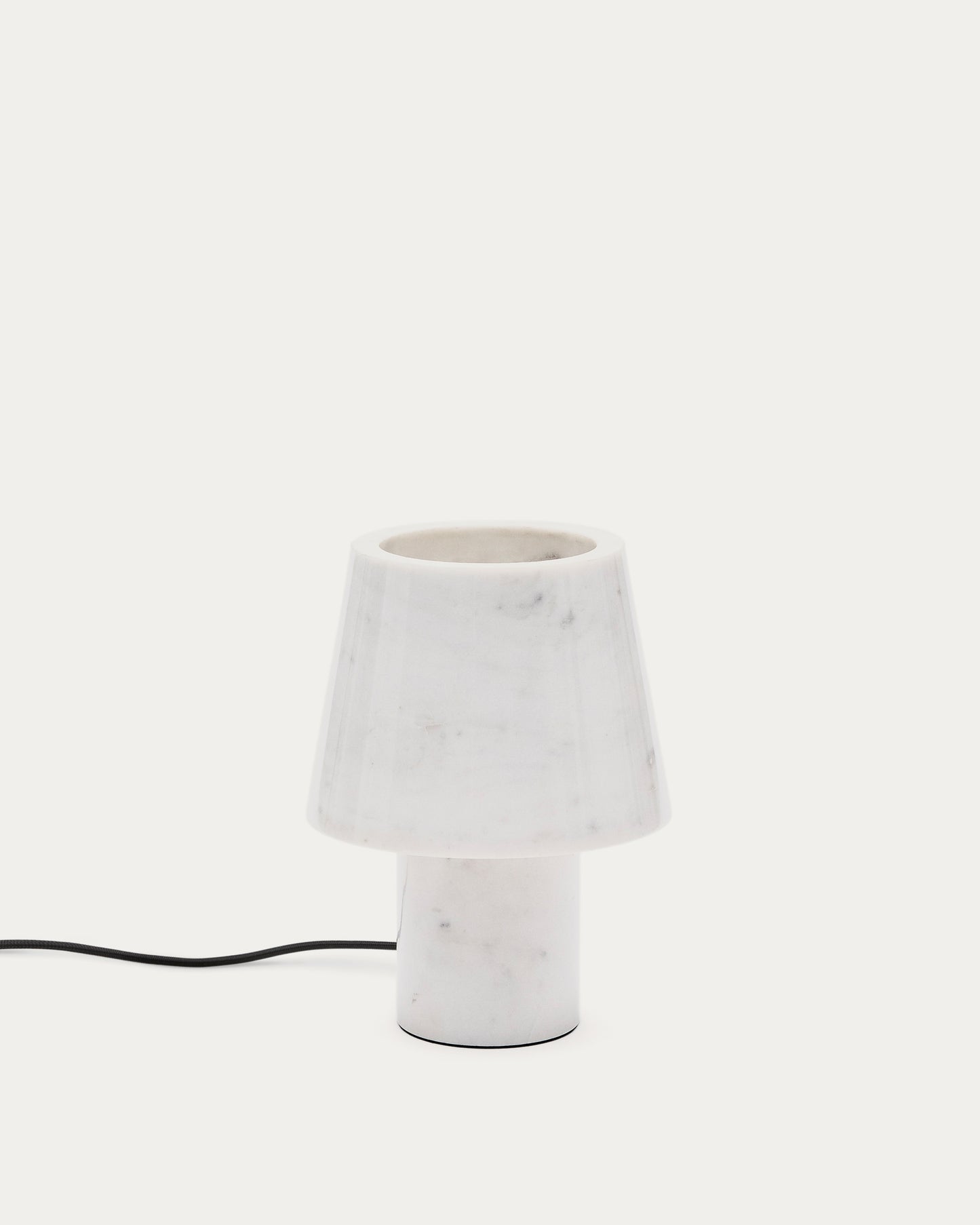 Lampada da tavolo Alaro in marmo bianco