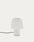 Lampada da tavolo Alaro in marmo bianco
