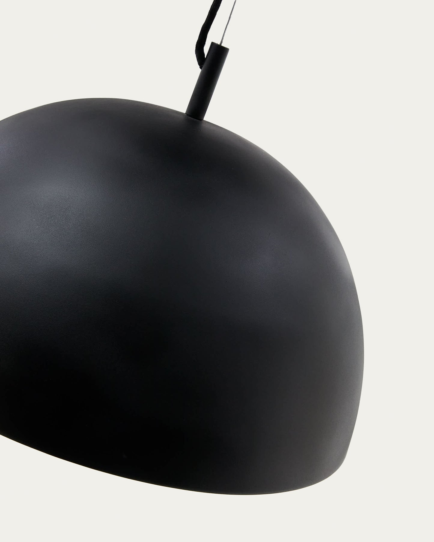 Lampada da soffitto Catlar in metallo con finitura in nero Ø 40 cm