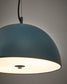 Lampada da soffitto Catlar in metallo con finitura in blu Ø 40 cm