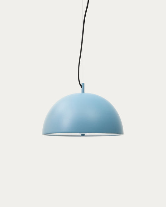 Lampada da soffitto Catlar in metallo con finitura in blu Ø 40 cm