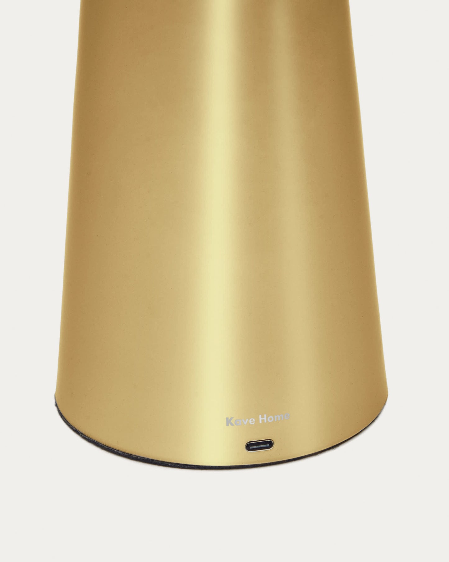 Lampada da tavolo grande Arenys in metallo con finitura dorata