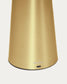 Lampada da tavolo grande Arenys in metallo con finitura dorata