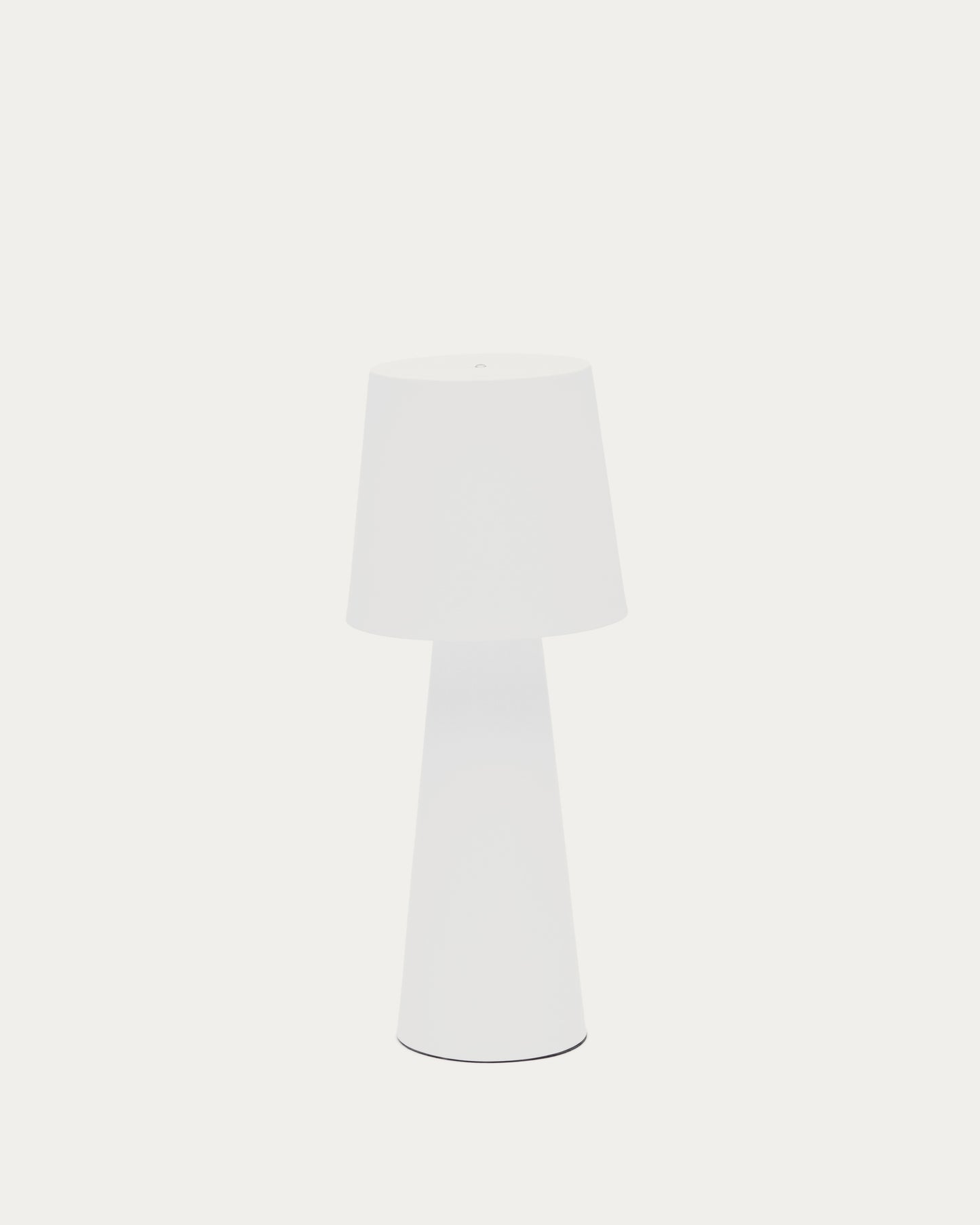 Lampada da tavolo grande da esterni Arenys in metallo con finitura in bianco