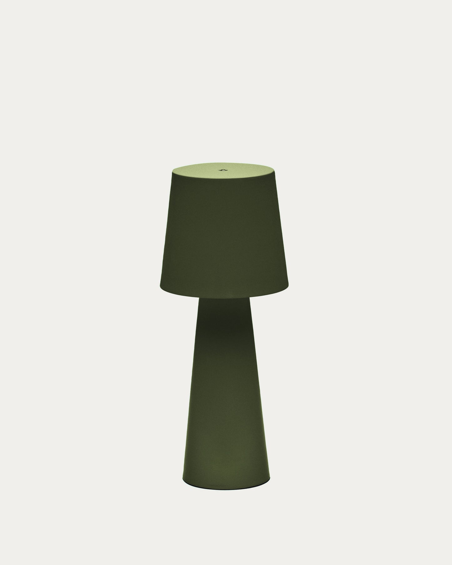 Lampada da tavolo grande da esterni Arenys in metallo con finitura in verde