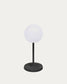 Lampada da tavolo da esterno Dinesh in allumnio nero 40 cm
