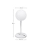 Lampada da tavolo da esterno Dinesh in allumium grigio 40 cm