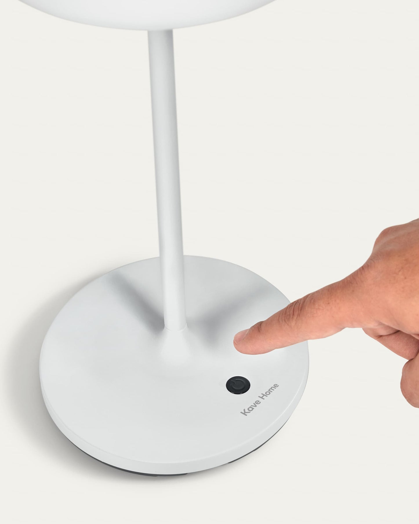Lampada da tavolo da esterno Dinesh in allumium grigio 40 cm