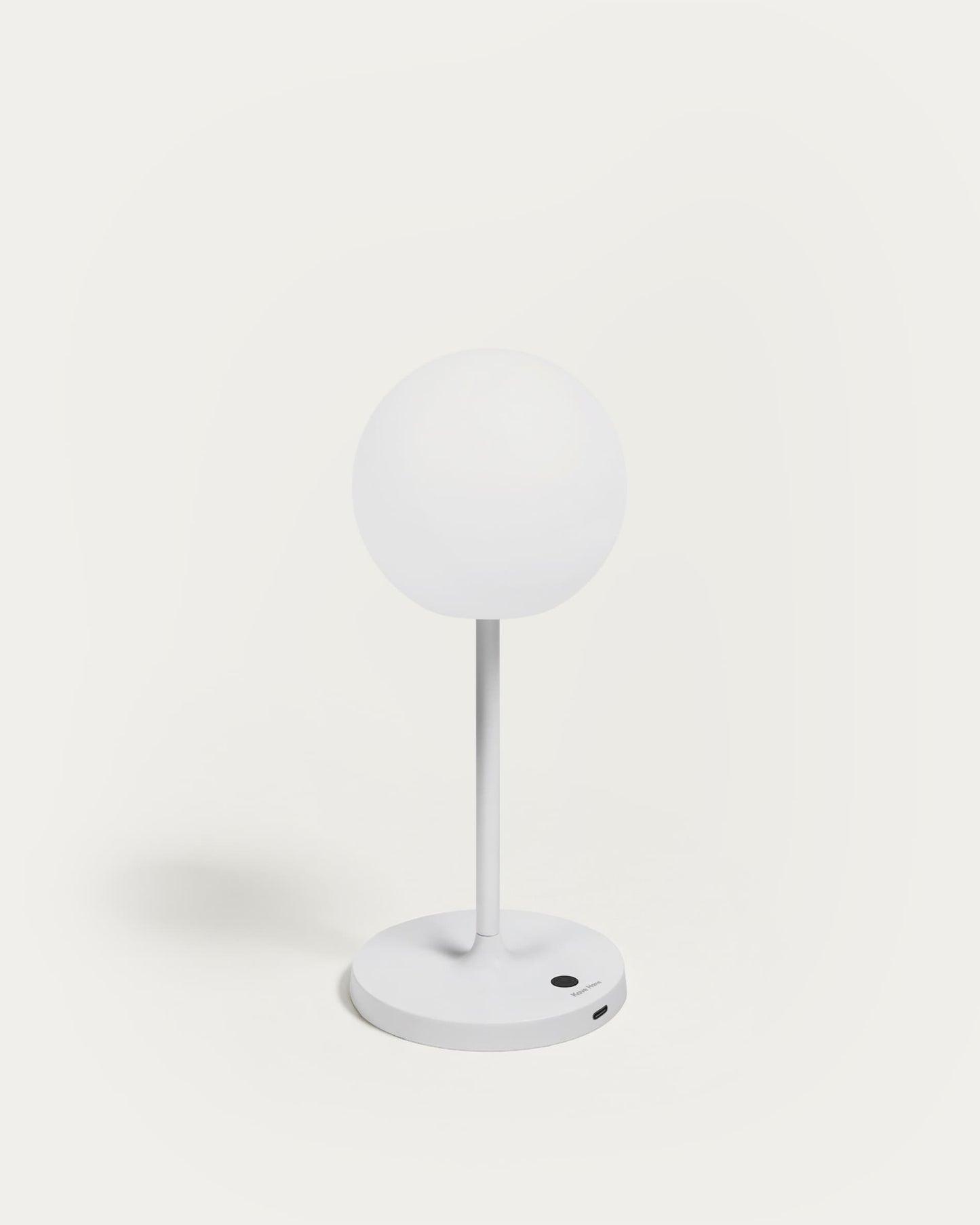 Lampada da tavolo da esterno Dinesh in allumium grigio 40 cm