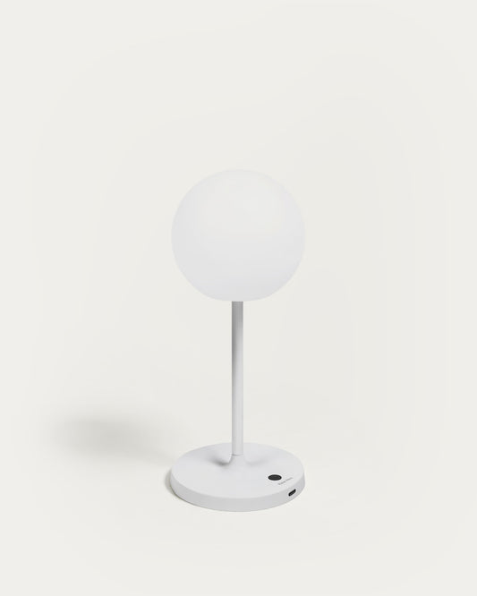 Lampada da tavolo da esterno Dinesh in allumium grigio 40 cm