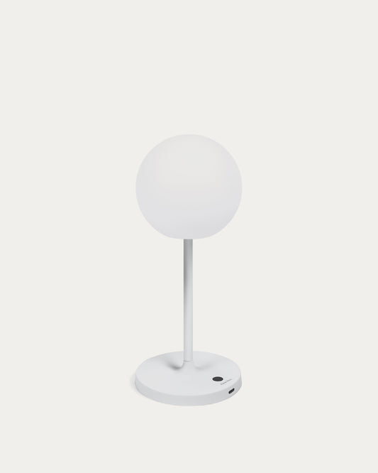 Lampada da tavolo da esterno Dinesh in allumium grigio 40 cm