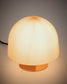 Lampada da tavolo Reig di vetro arancione