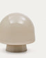 Lampada da tavolo Reig di vetro grigio