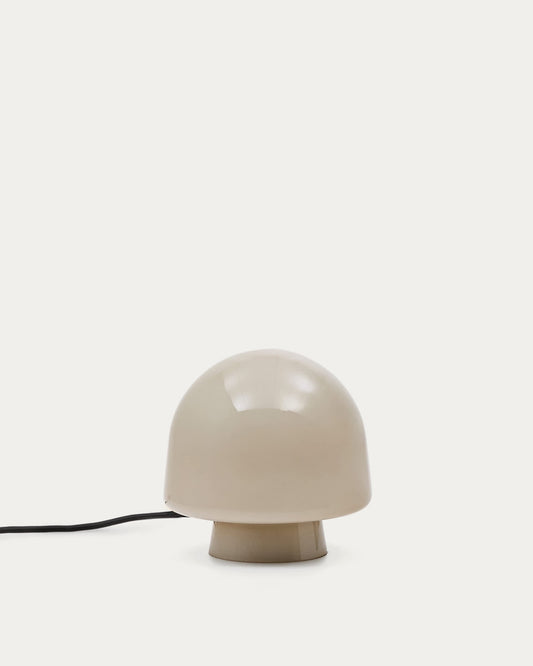 Lampada da tavolo Reig di vetro grigio