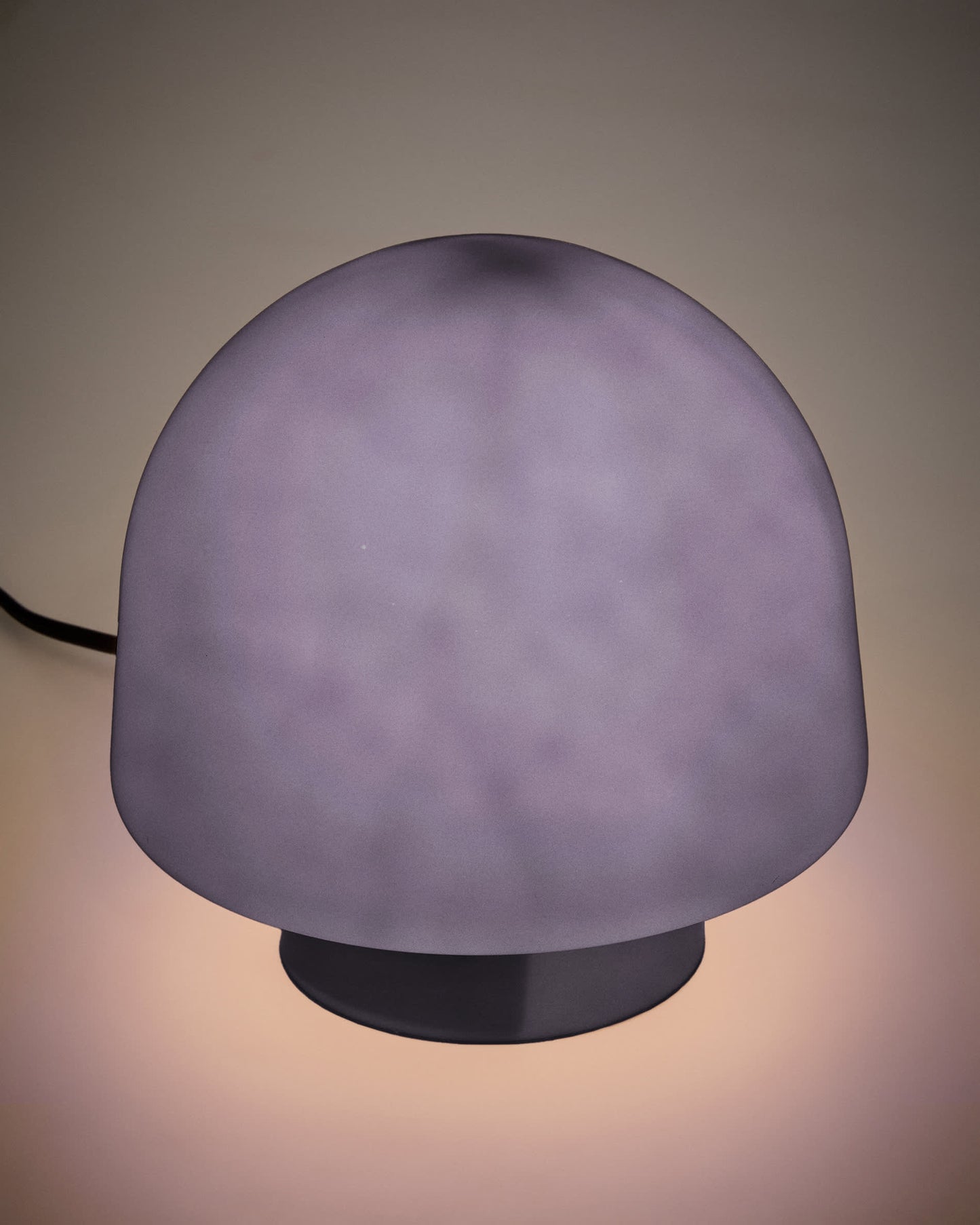 Lampada da tavolo Reig di vetro blu