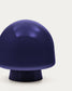 Lampada da tavolo Reig di vetro blu
