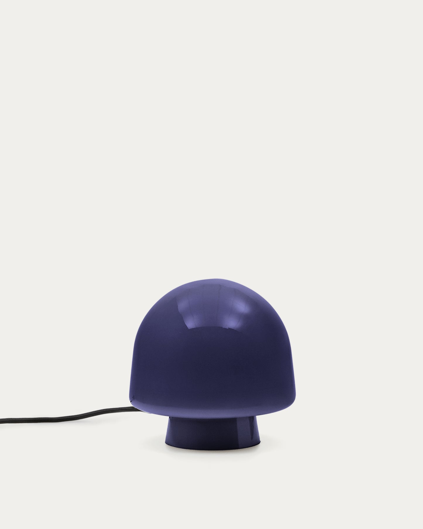 Lampada da tavolo Reig di vetro blu