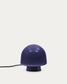 Lampada da tavolo Reig di vetro blu