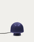 Lampada da tavolo Reig di vetro blu