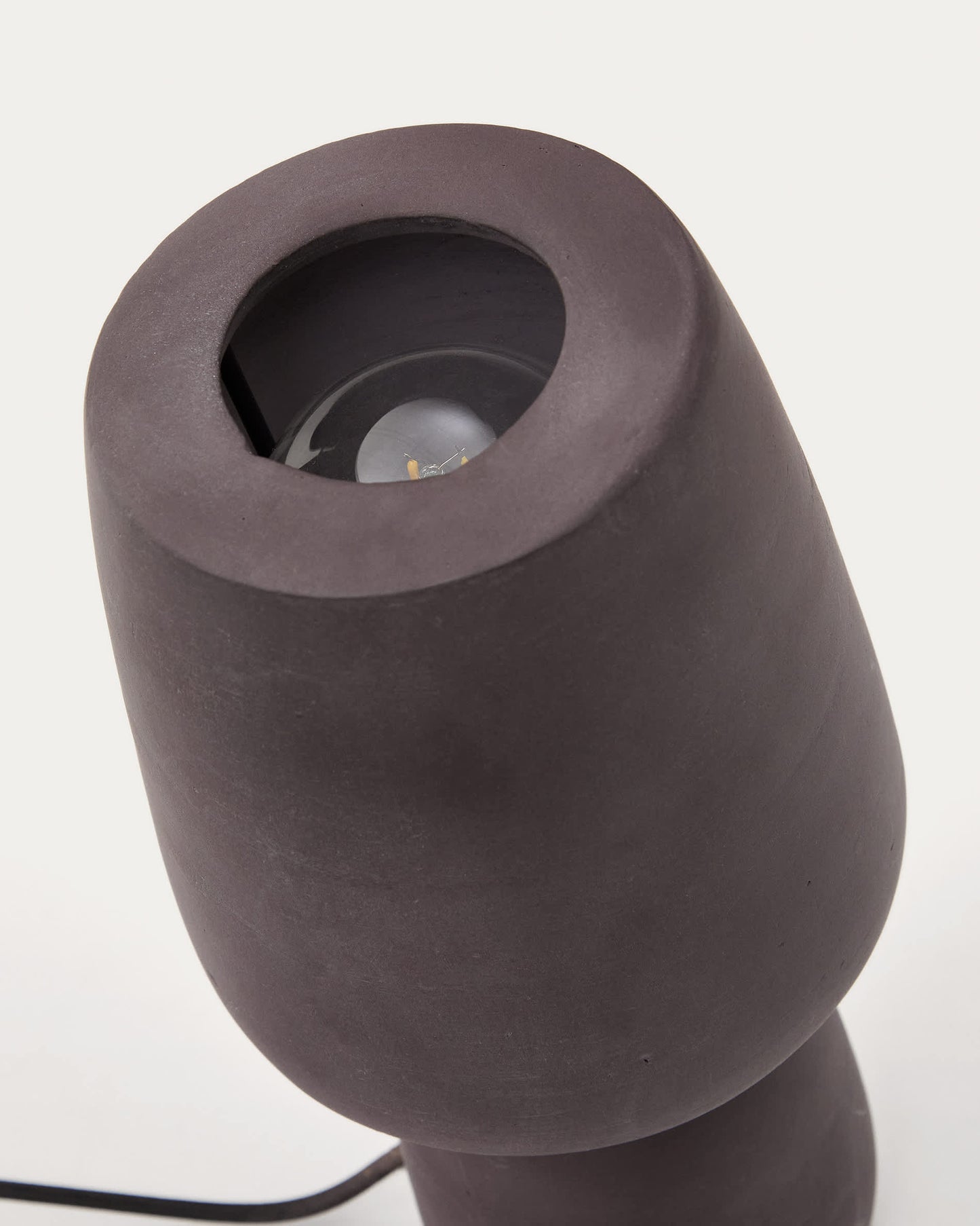 Lampada da tavolo Tandy in terracotta marrone