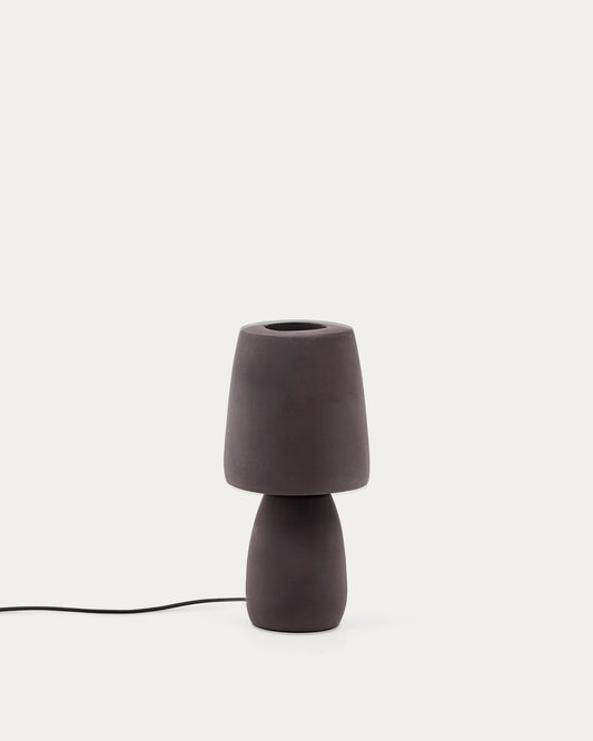 Lampada da tavolo Tandy in terracotta marrone