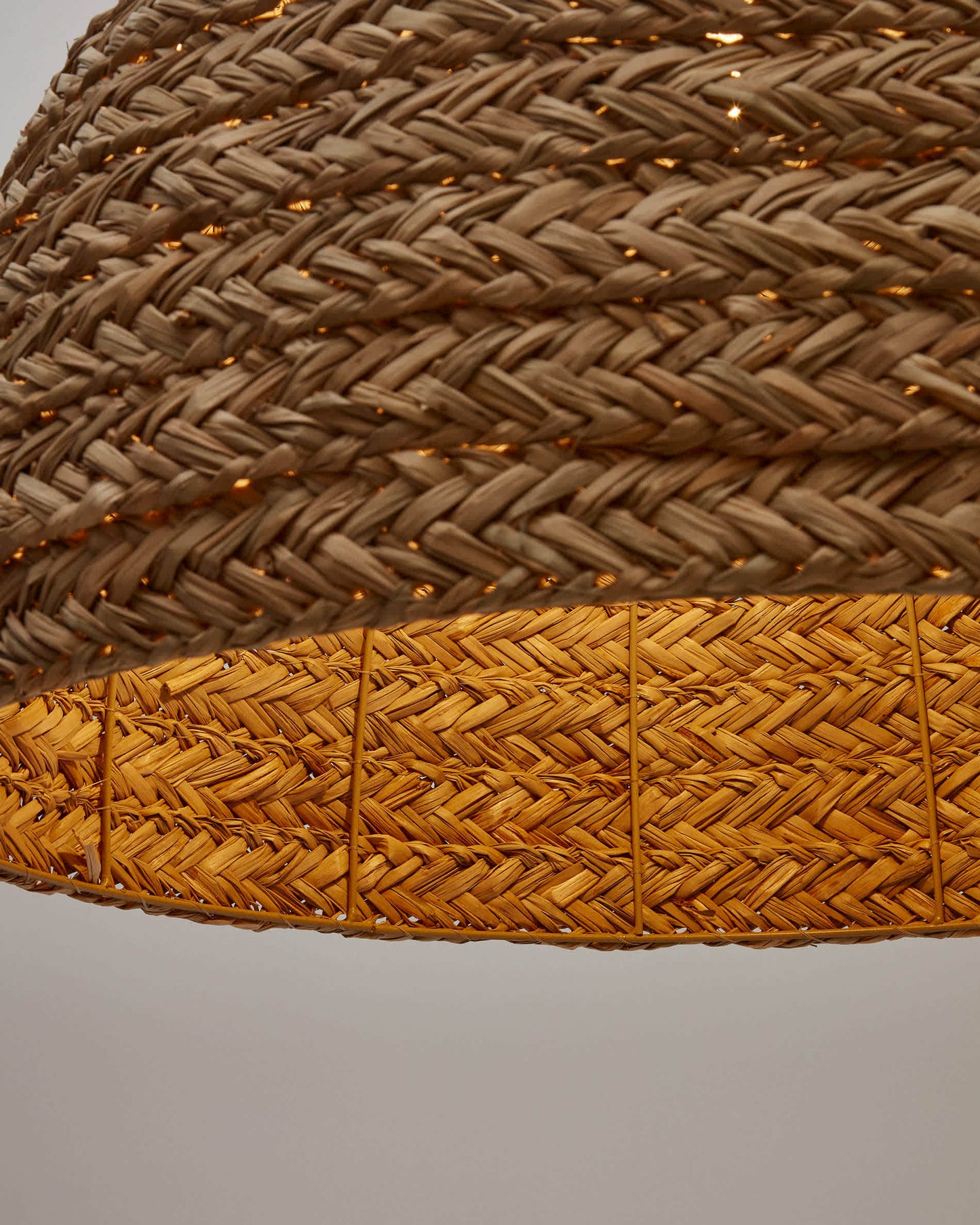 Paralume per lampada da soffitto Fonteta in fibre naturali finitura naturale Ø 60 cm