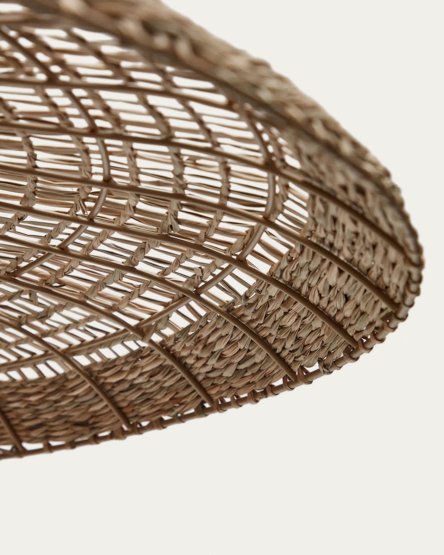 Paralume per lampada da soffitto Cruilles in fibre naturali finitura naturale Ø 100 cm