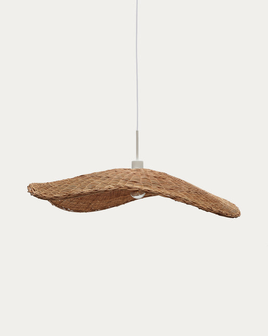 Paralume per lampada da soffitto Bisbal in rattan finitura naturale Ø 80 cm