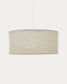 Paralume per lampada da soffitto Mariela in lino con finitura in beige Ø 80 x 40 cm