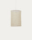 Paralume per lampada da soffitto Mariela in lino con finitura in beige Ø 40 x 60 cm
