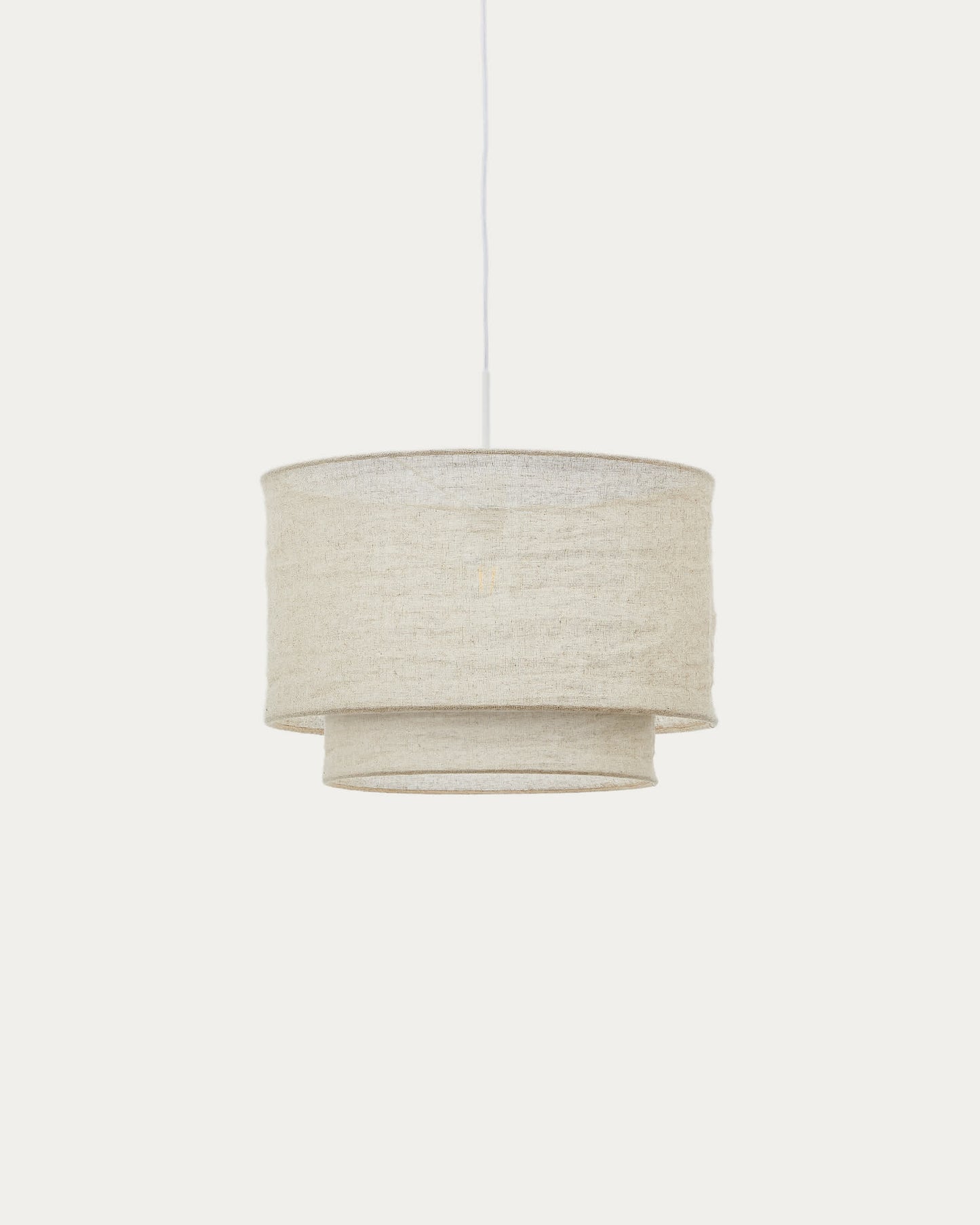 Paralume per lampada da soffitto Mariela in lino con finitura in beige Ø 40 x 34 cm