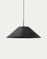 Paralume per lampada da soffitto per esterni Saranella in rattan sintetico nero Ø 70 cm