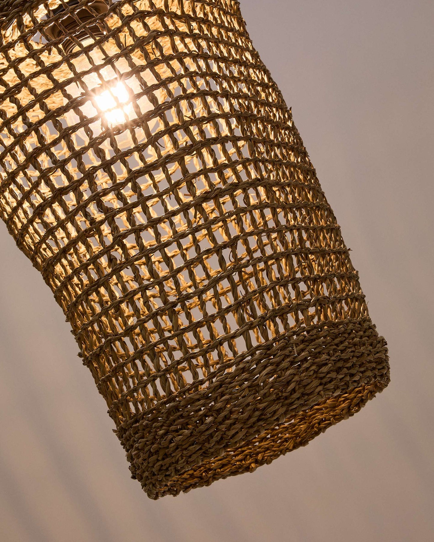 Paralume per lampada da soffitto Laiar in rattan con finitura naturale Ø 27 cm