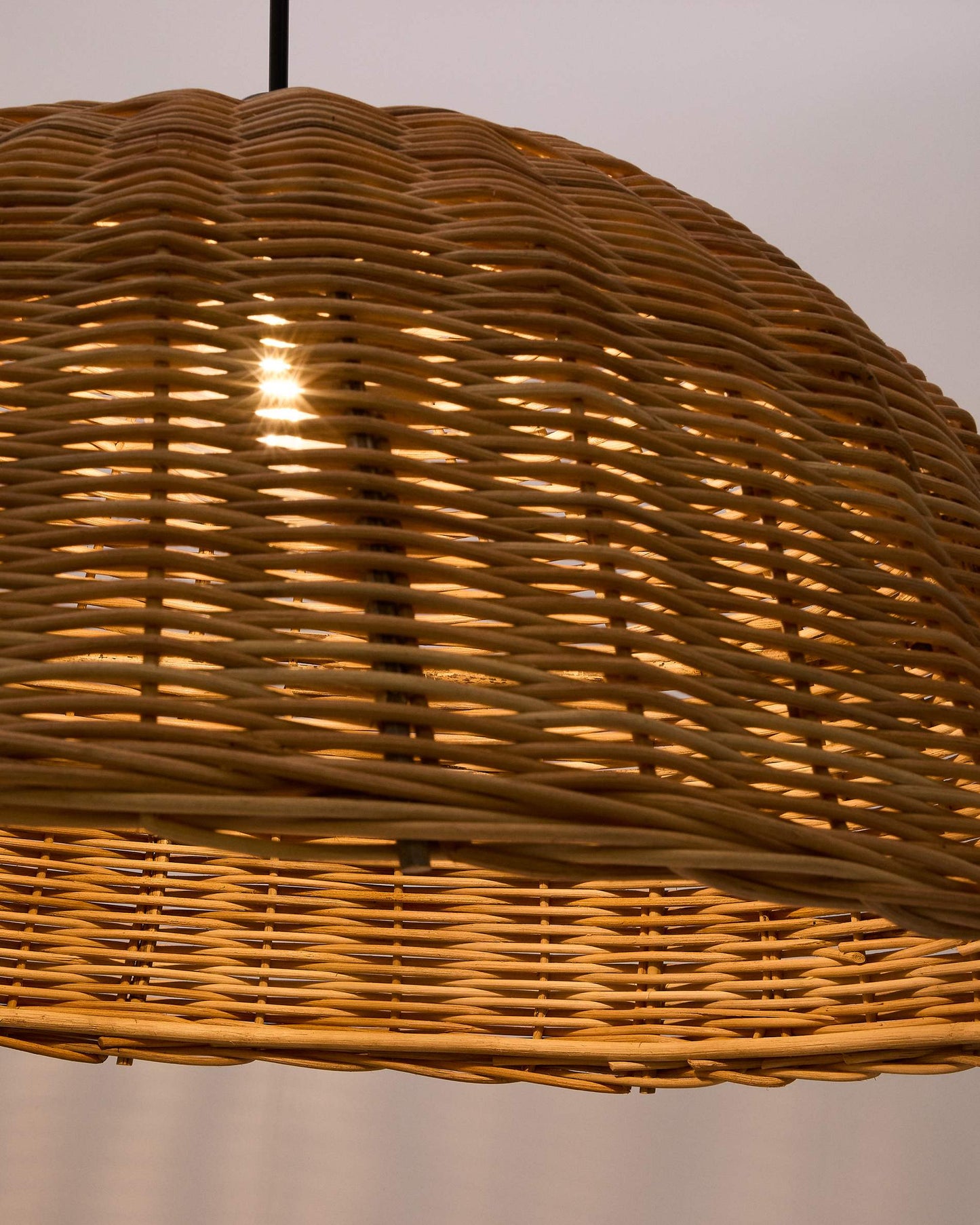Paralume per lampada da soffitto Jornets in rattan con finitura naturale Ø 80 cm