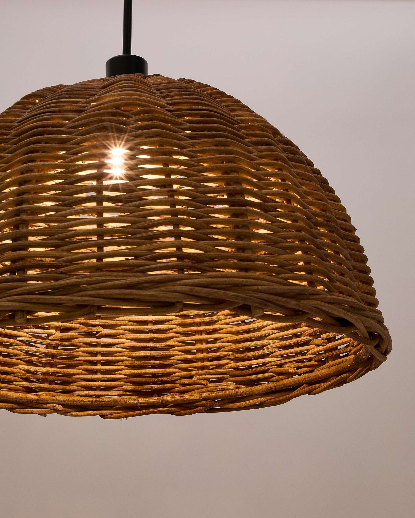 Paralume per lampada da soffitto Jornets in rattan con finitura naturale Ø 50 cm