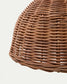 Paralume per lampada da soffitto Jornets in rattan con finitura naturale Ø 50 cm
