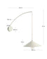 Applique Kally in metallo con finitura verniciata beige