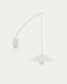 Applique Kally in metallo con finitura verniciata beige