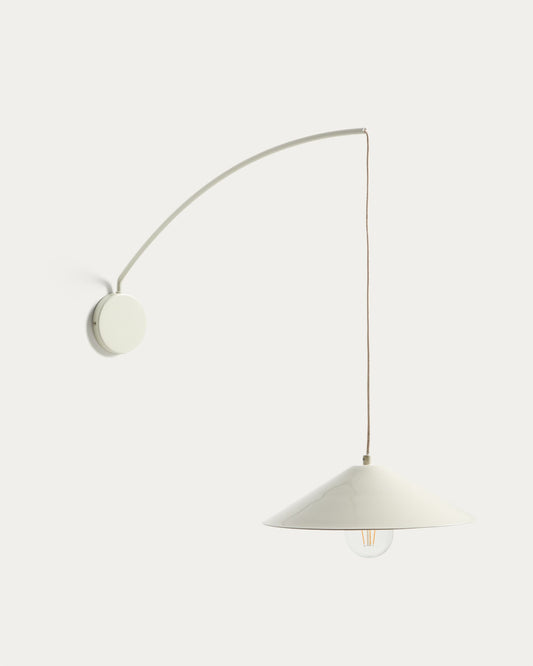 Applique Kally in metallo con finitura verniciata beige
