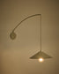 Applique Kally in metallo con finitura verniciata beige