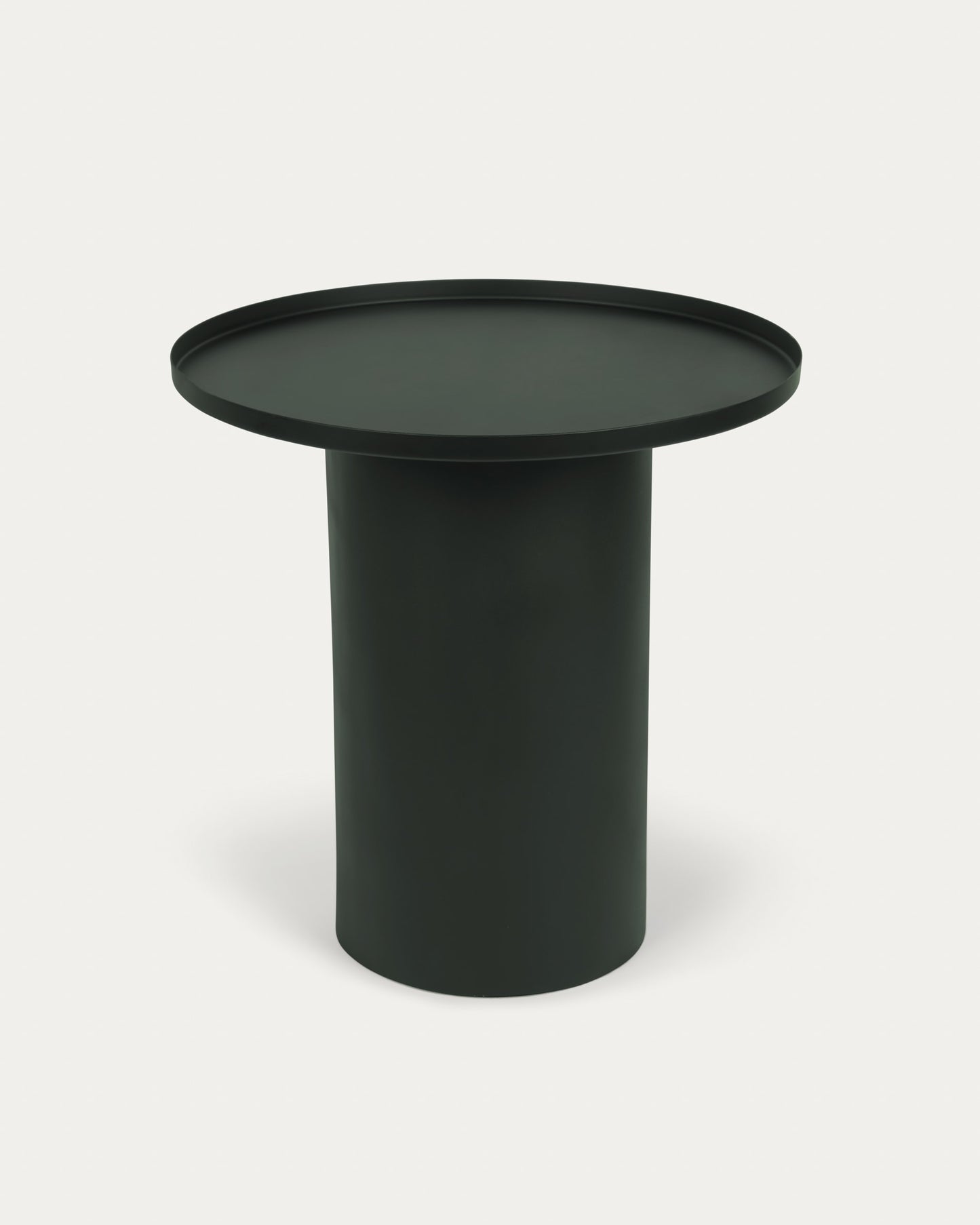 Tavolino rotondo Fleksa in metallo verde scuro Ø 45 cm